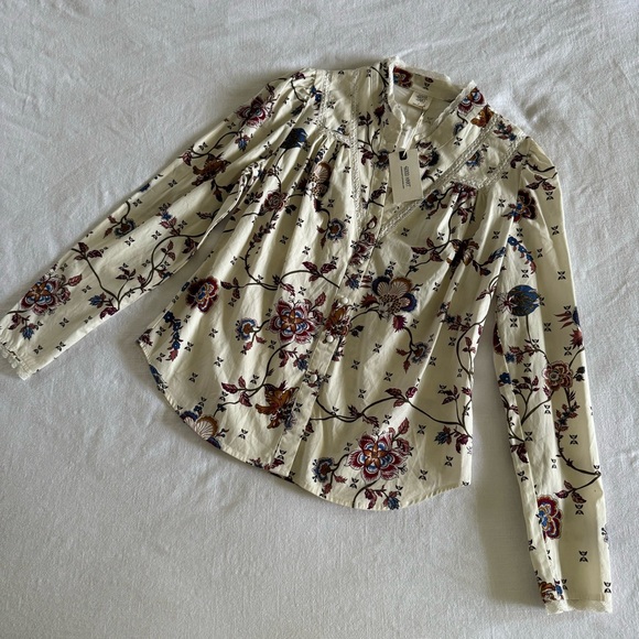 Elegant Floral Women's Blouse - Picture 6 of 12